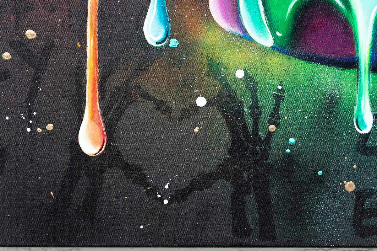 Bad To The Bone - Original - SOLD by artist Becky Smith - Wyecliffe Galleries