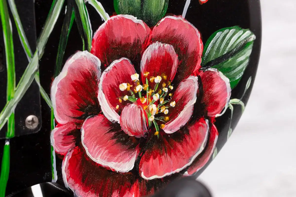 Beauty In The Music - Original Hand Painted Guitar by artist Becky Smith - Wyecliffe Galleries