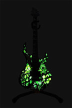 Beauty In The Music - Original Hand Painted Guitar by artist Becky Smith - Wyecliffe Galleries