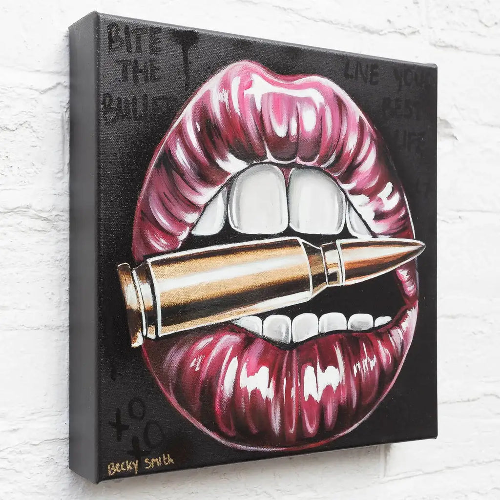 Bite The Bullet - Original - SOLD by artist Becky Smith - Wyecliffe Galleries