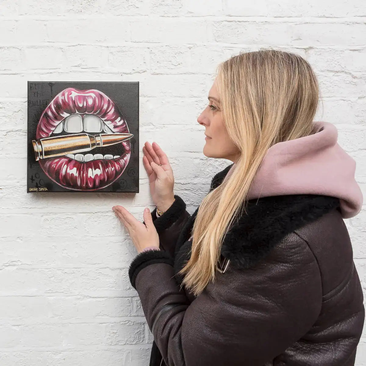 Bite The Bullet - Original - SOLD by artist Becky Smith - Wyecliffe Galleries