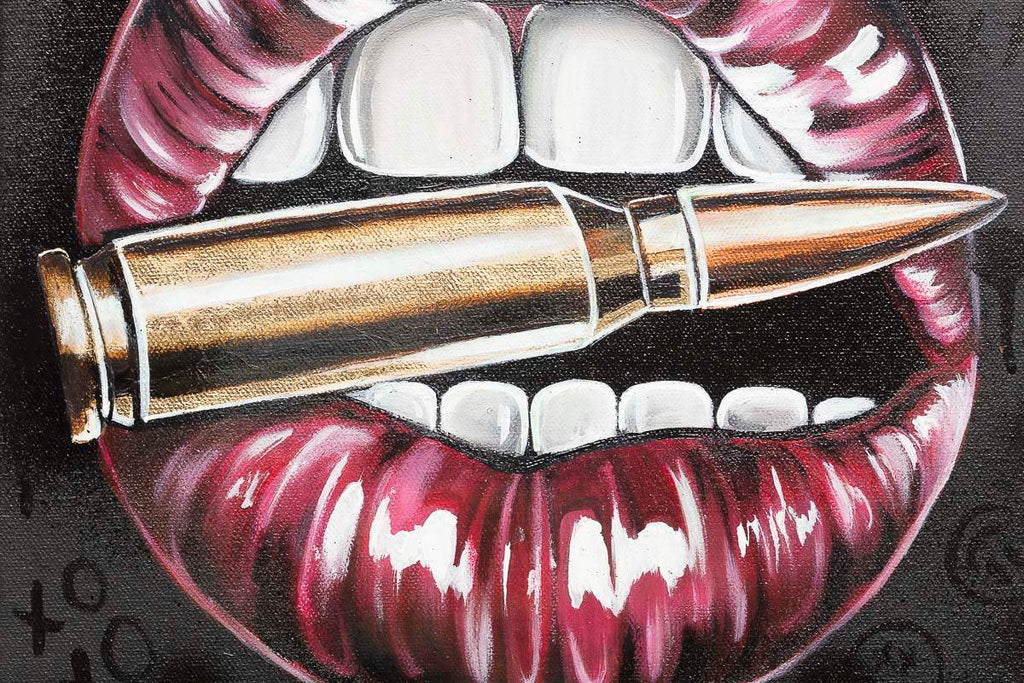 Bite The Bullet - Original - SOLD by artist Becky Smith - Wyecliffe Galleries