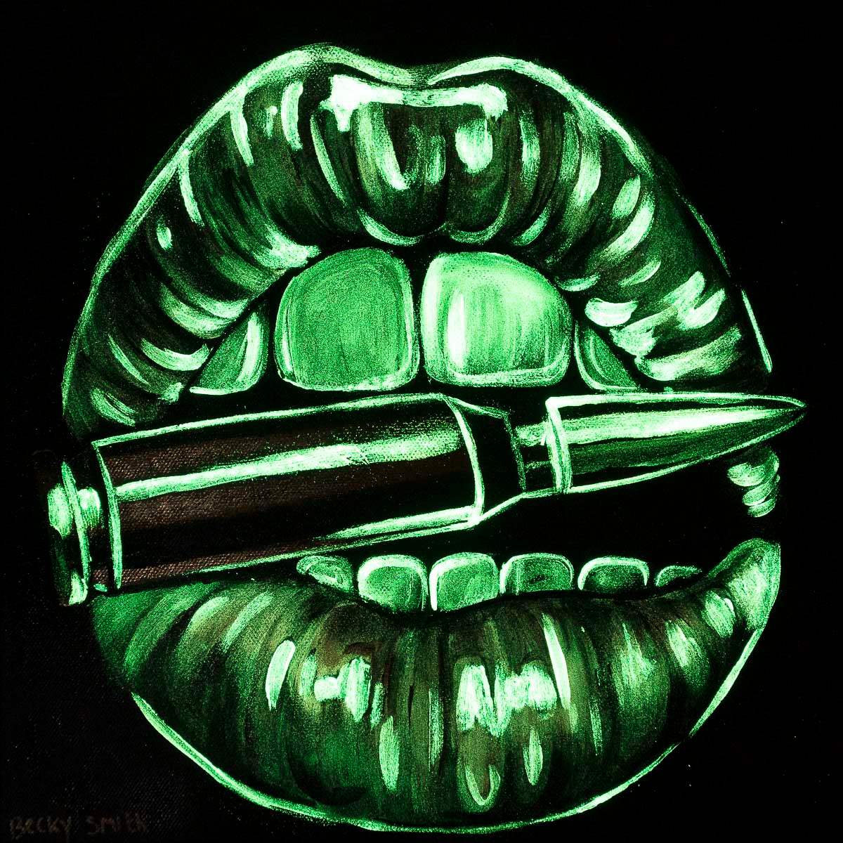 Bite The Bullet - Original - SOLD by artist Becky Smith - Wyecliffe Galleries