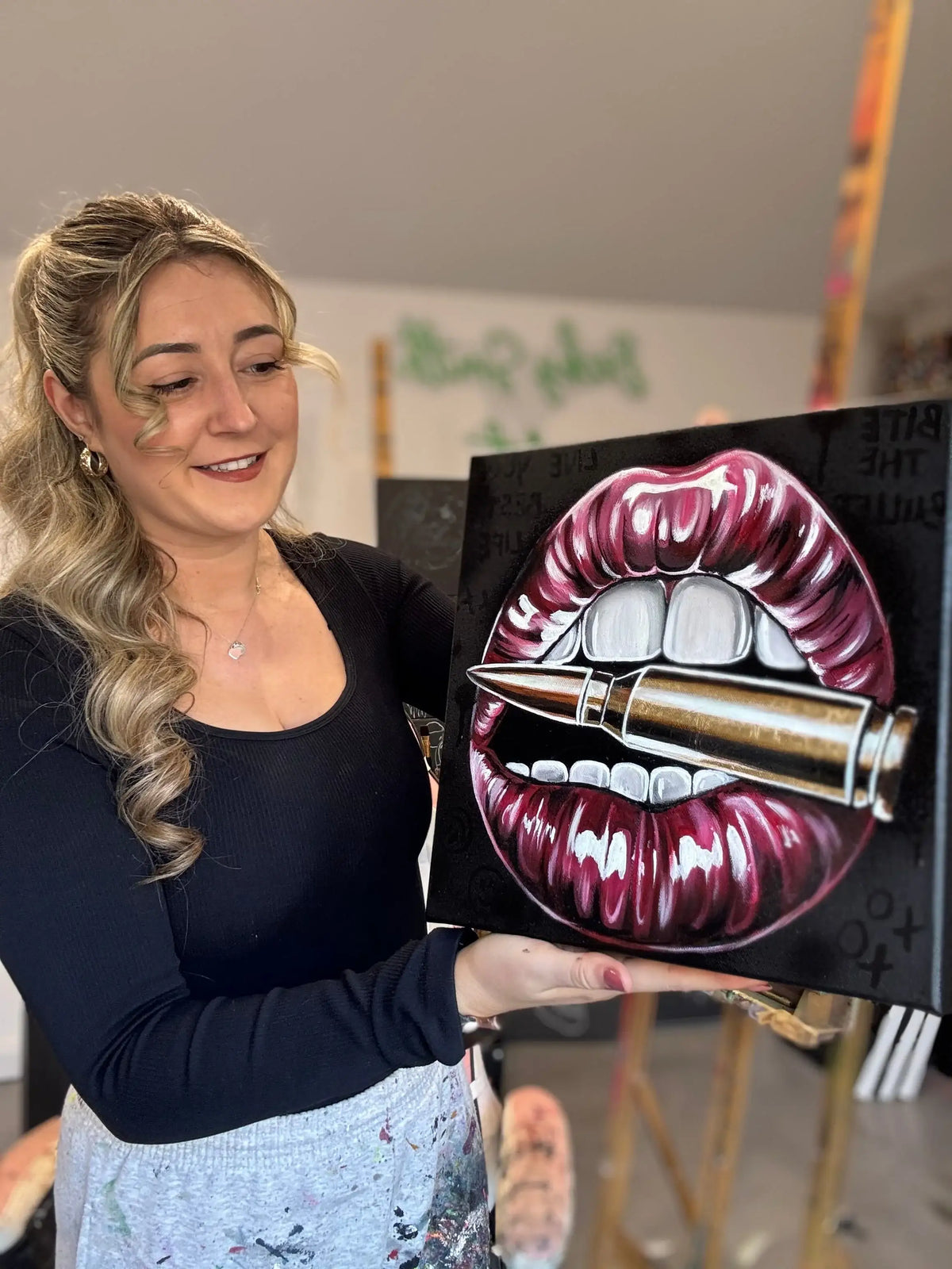 Bite The Bullet - Original - SOLD by artist Becky Smith - Wyecliffe Galleries