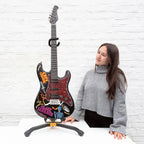 Black Sabbath - Original Hand Painted Guitar by artist Becky Smith - Wyecliffe Galleries