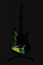 Black Sabbath - Original Hand Painted Guitar by artist Becky Smith - Wyecliffe Galleries