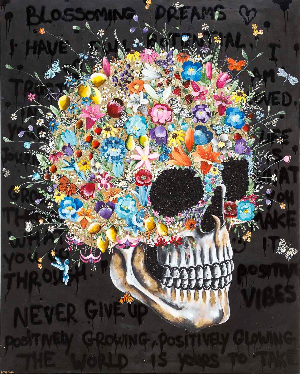 Blossoming Dreams - Original - SOLD by artist Becky Smith - Wyecliffe Galleries