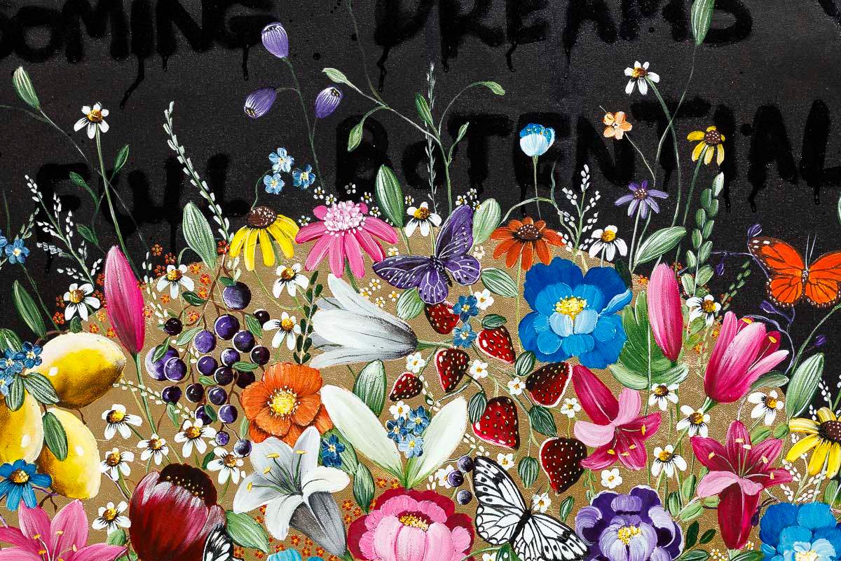 Blossoming Dreams - Original - SOLD by artist Becky Smith - Wyecliffe Galleries