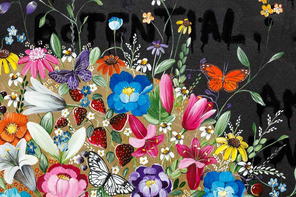 Blossoming Dreams - Original - SOLD by artist Becky Smith - Wyecliffe Galleries