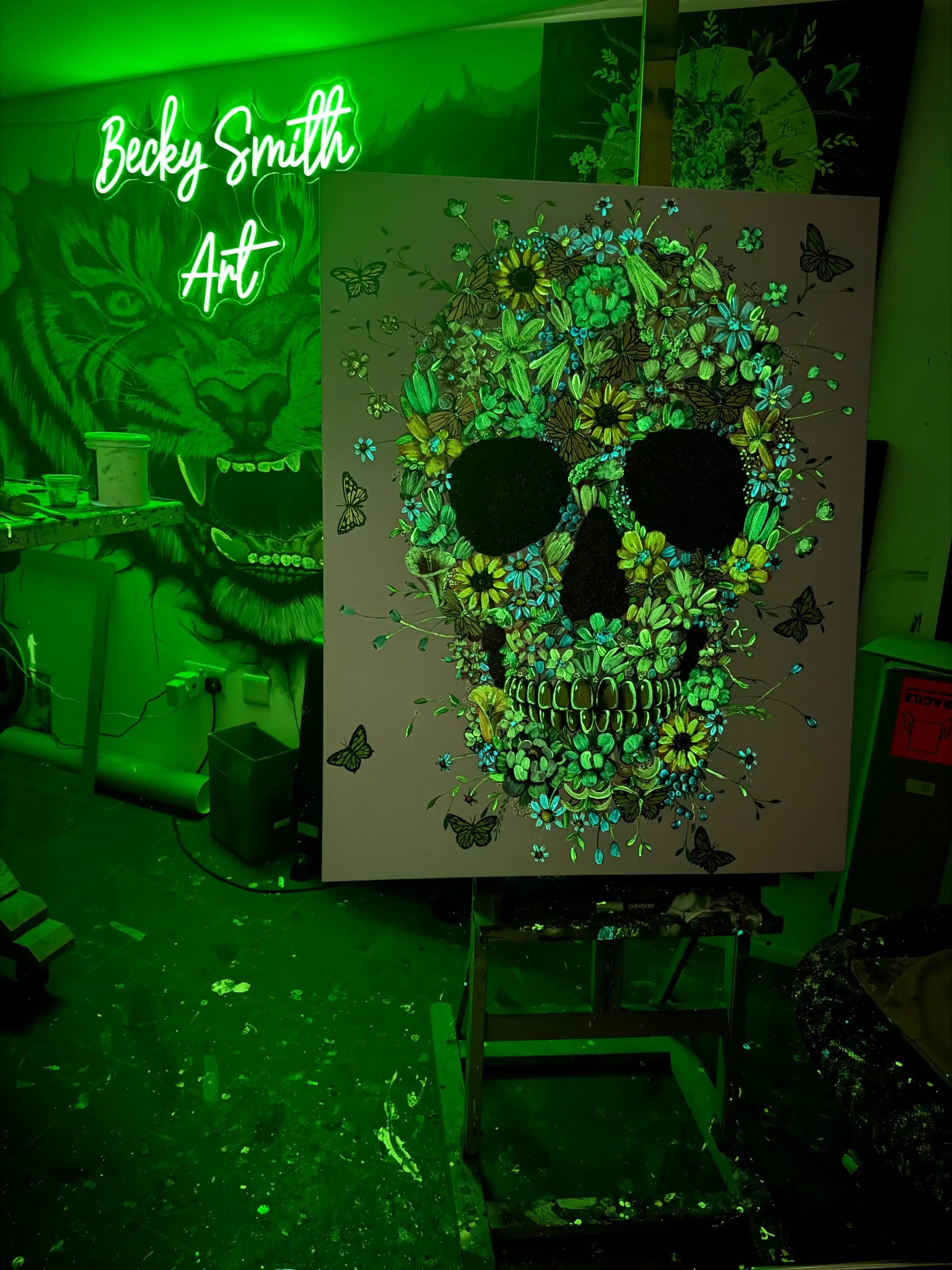 Blossoming Thoughts - Original - SOLD by artist Becky Smith - Wyecliffe Galleries