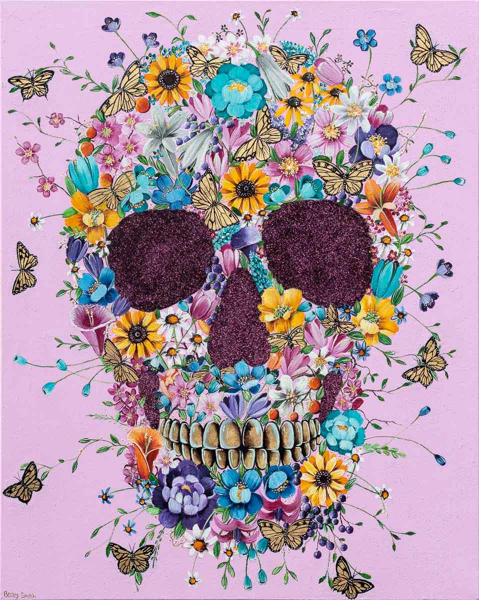 Blossoming Thoughts - Original - SOLD by artist Becky Smith - Wyecliffe Galleries