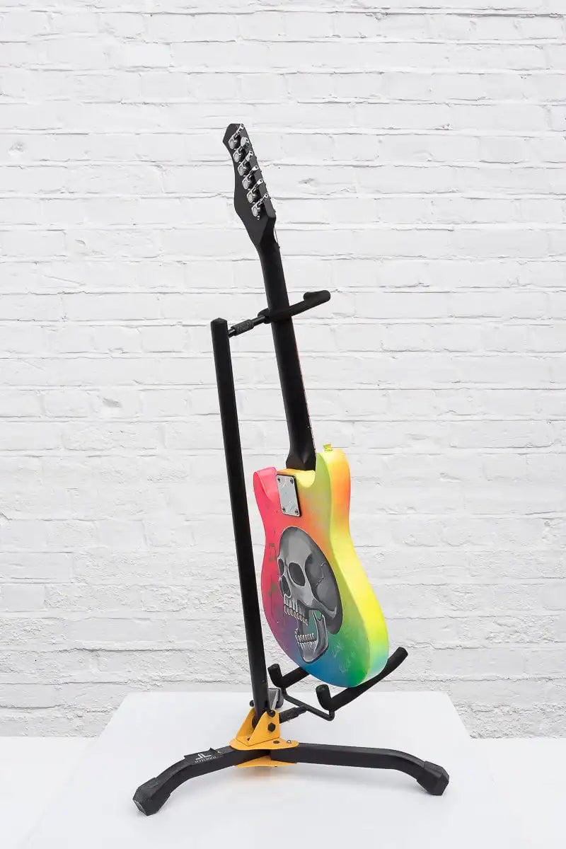 Born to Be Wild – Original Hand Painted Guitar - SOLD by artist Becky Smith - Wyecliffe Galleries