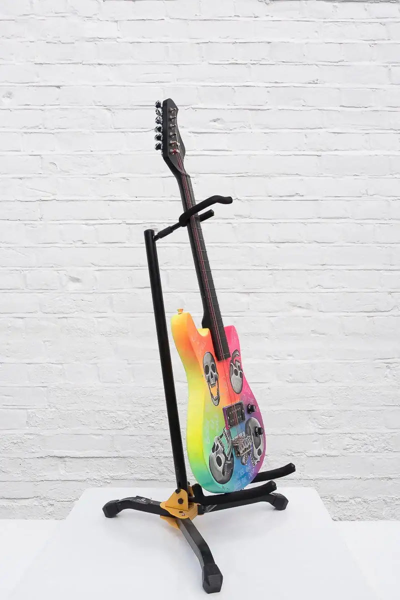 Born to Be Wild – Original Hand Painted Guitar - SOLD by artist Becky Smith - Wyecliffe Galleries