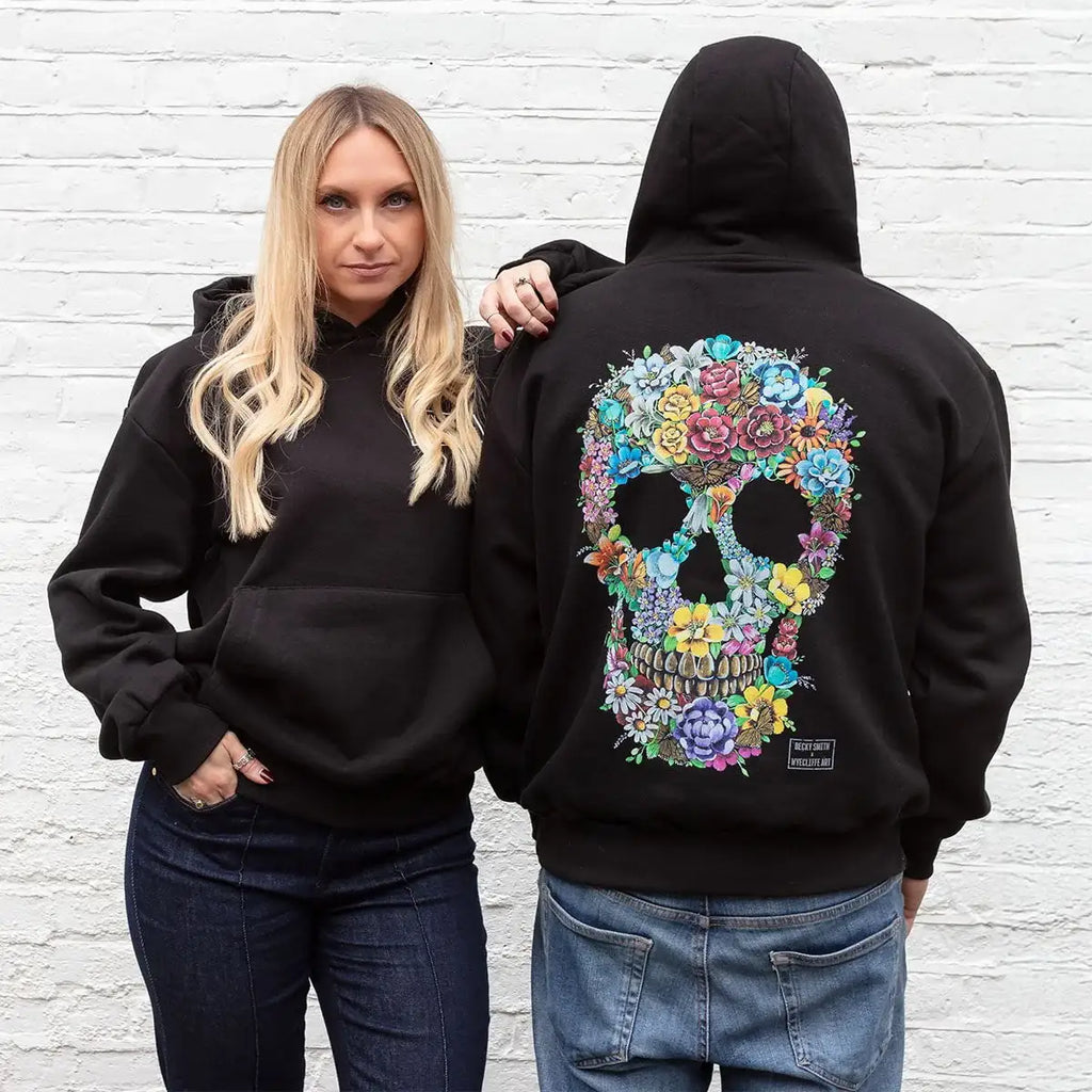 Born to Bloom - Limited Edition Unisex Hoodie - SOLD OUT by artist Becky Smith - Wyecliffe Galleries