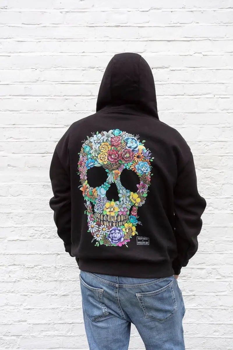 Born to Bloom - Limited Edition Unisex Hoodie - SOLD OUT by artist Becky Smith - Wyecliffe Galleries