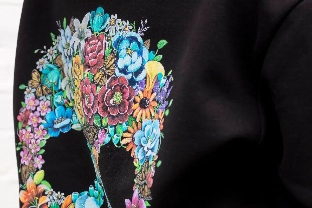 Born to Bloom - Limited Edition Unisex Hoodie - SOLD OUT by artist Becky Smith - Wyecliffe Galleries