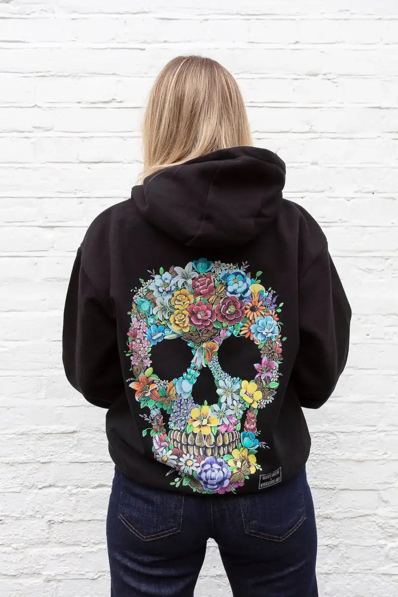 Born to Bloom - Limited Edition Unisex Hoodie - SOLD OUT by artist Becky Smith - Wyecliffe Galleries