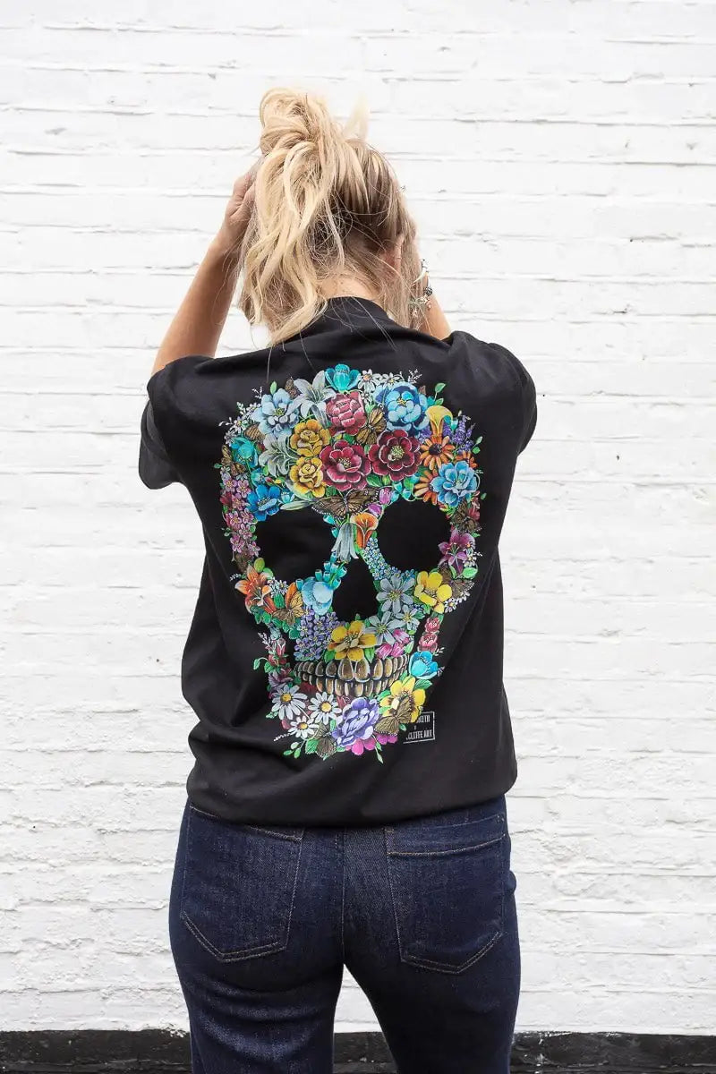 Born To Bloom - Limited Edition Unisex T-Shirt by artist Becky Smith - Wyecliffe Galleries