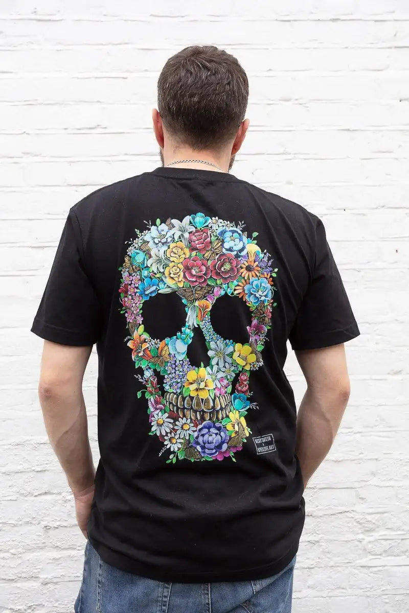 Born To Bloom - Limited Edition Unisex T-Shirt by artist Becky Smith - Wyecliffe Galleries