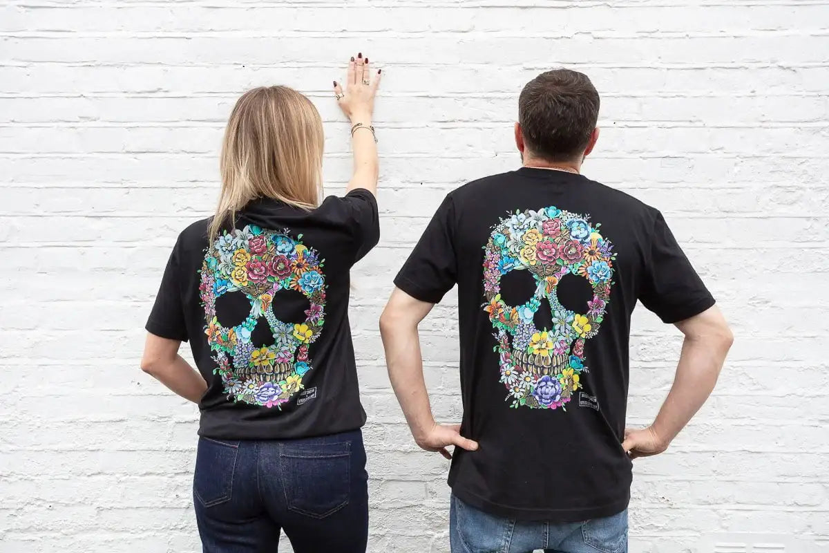 Born To Bloom - Limited Edition Unisex T-Shirt by artist Becky Smith - Wyecliffe Galleries