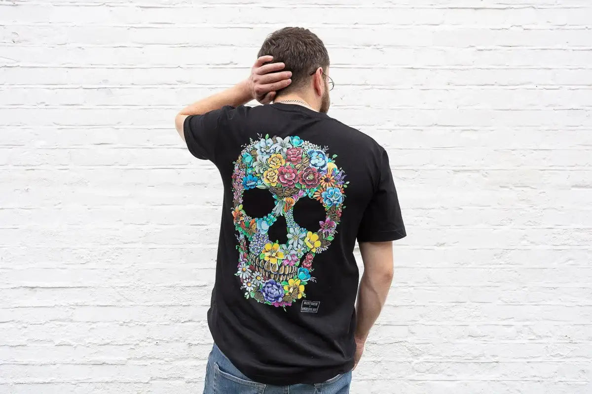 Born To Bloom - Limited Edition Unisex T-Shirt by artist Becky Smith - Wyecliffe Galleries