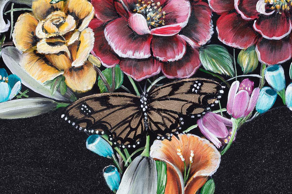 Born To Bloom - Original - SOLD by artist Becky Smith - Wyecliffe Galleries