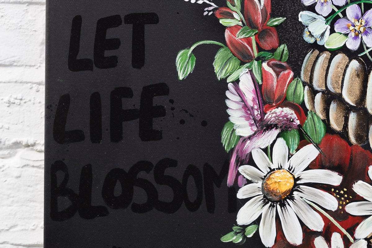 Born To Bloom - Original - SOLD by artist Becky Smith - Wyecliffe Galleries