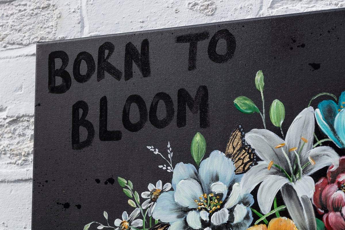 Born To Bloom - Original - SOLD by artist Becky Smith - Wyecliffe Galleries