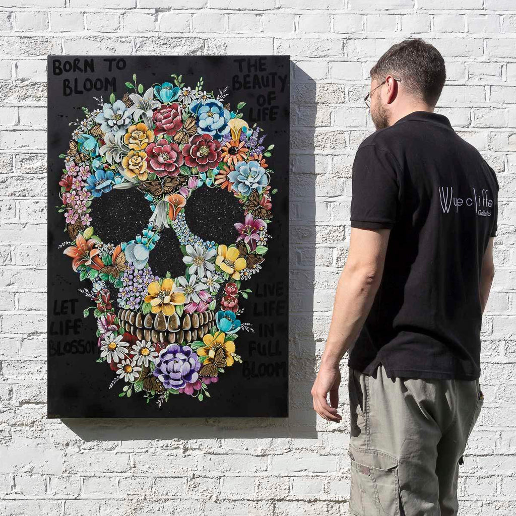 Born To Bloom - Original - SOLD by artist Becky Smith - Wyecliffe Galleries