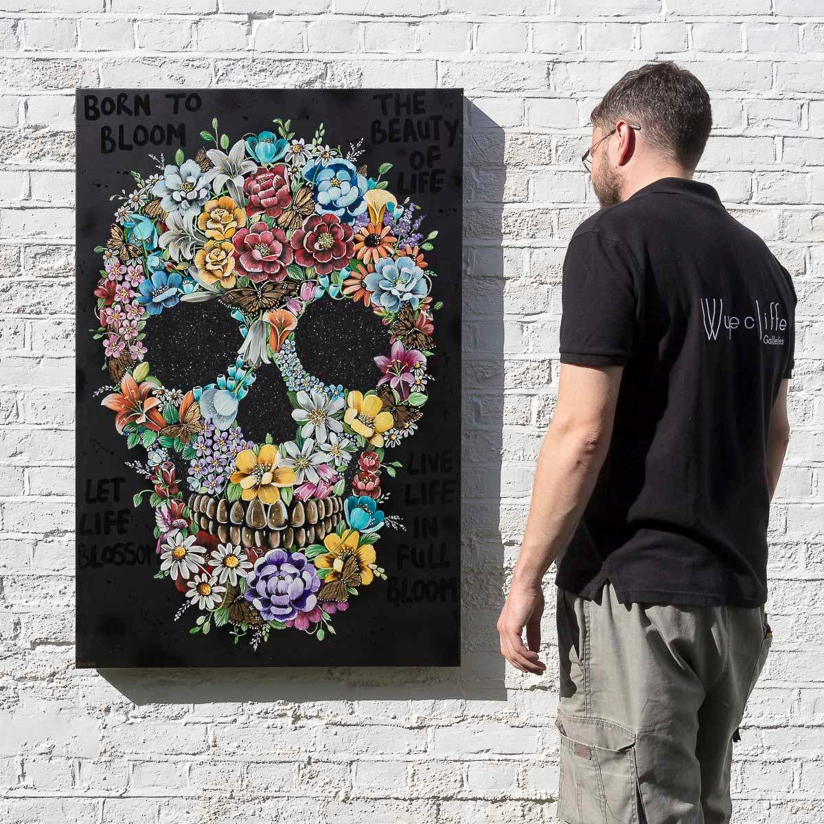Born To Bloom - Original - SOLD by artist Becky Smith - Wyecliffe Galleries