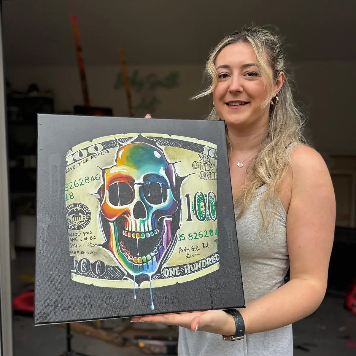 Break The Bank - Original - SOLD by artist Becky Smith - Wyecliffe Galleries