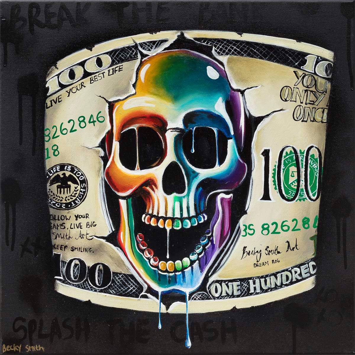 Break The Bank - Original - SOLD by artist Becky Smith - Wyecliffe Galleries