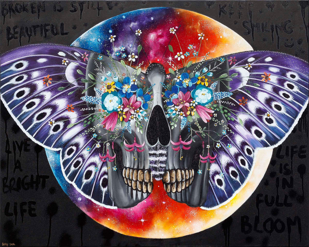 Broken Is Still Beautiful - Original - SOLD by artist Becky Smith - Wyecliffe Galleries