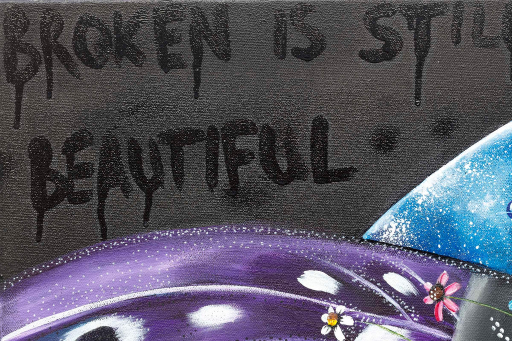 Broken Is Still Beautiful - Original - SOLD by artist Becky Smith - Wyecliffe Galleries