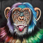 Cheeky Monkey - Original by artist Becky Smith - Wyecliffe Galleries