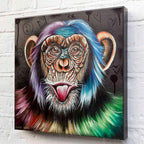 Cheeky Monkey - Original by artist Becky Smith - Wyecliffe Galleries