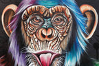 Cheeky Monkey - Original by artist Becky Smith - Wyecliffe Galleries