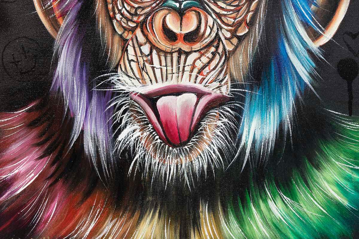 Cheeky Monkey - Original by artist Becky Smith - Wyecliffe Galleries