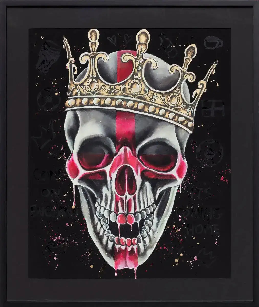 Come On England & Texas Hold 'Em - Set of 2 - Luxury Artist Proof by artist Becky Smith - Wyecliffe Galleries