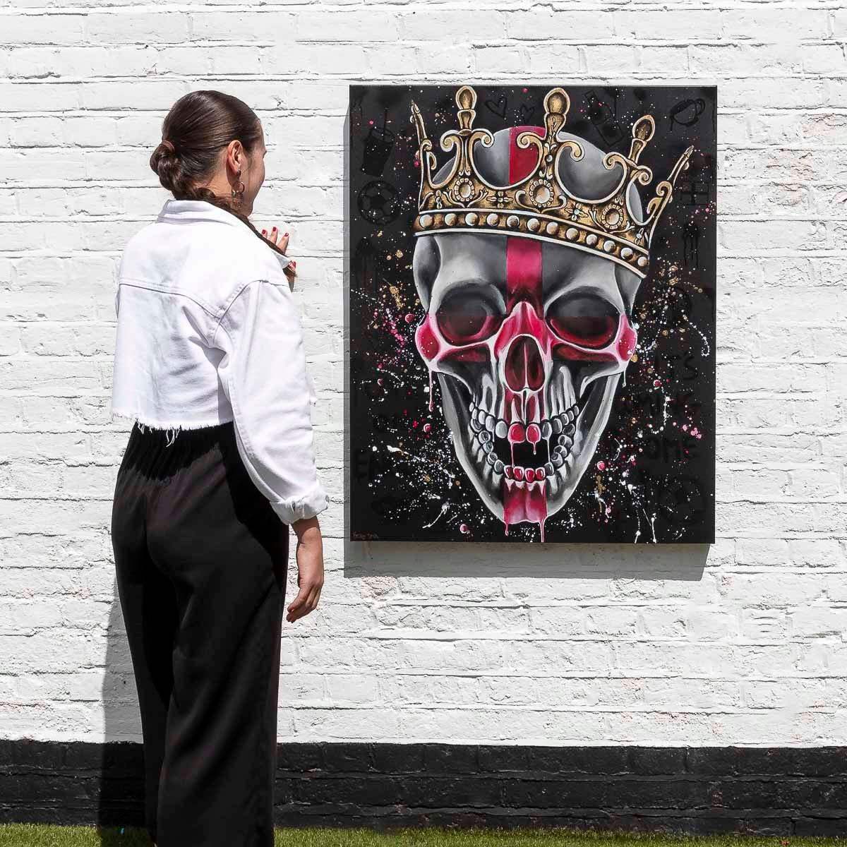 Come On England - Original - SOLD by artist Becky Smith - Wyecliffe Galleries