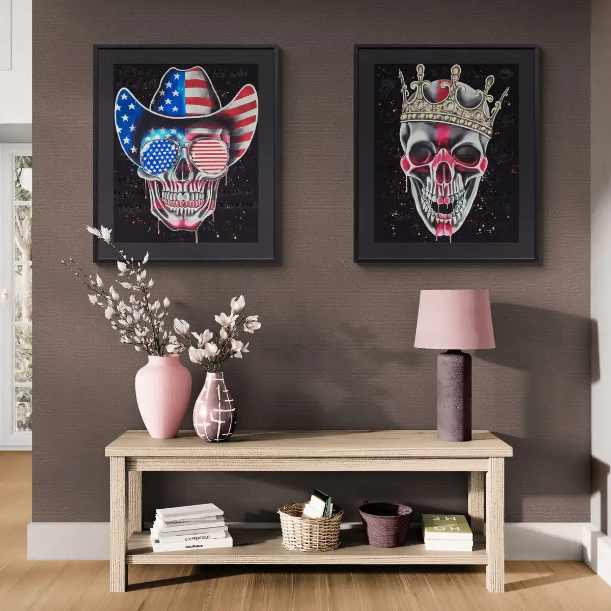 Come On England & Texas Hold 'Em - Set of 2 - Luxury Artist Proof by artist Becky Smith - Wyecliffe Galleries