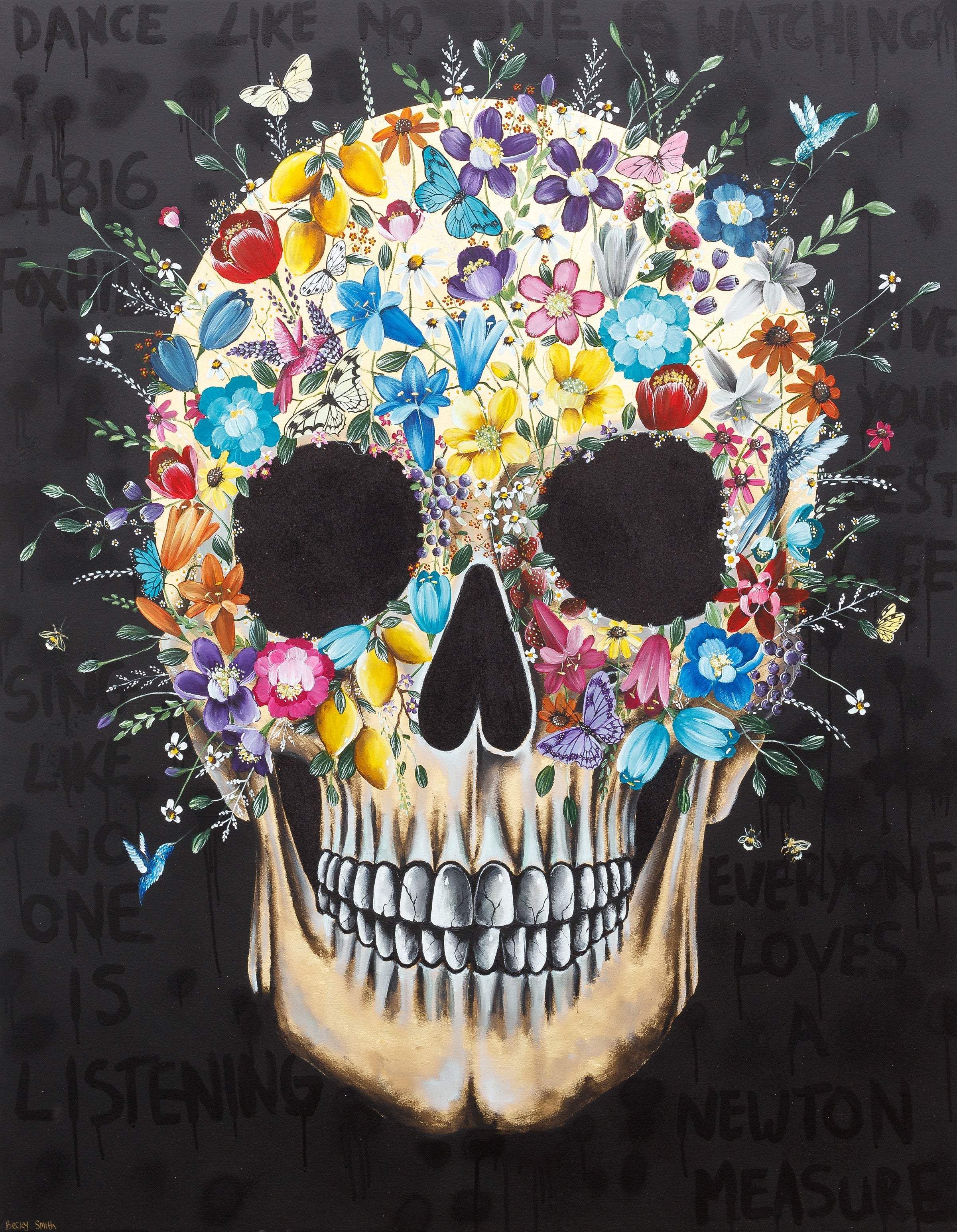 Dance Like No-One Is Watching - Original - SOLD by artist Becky Smith - Wyecliffe Galleries