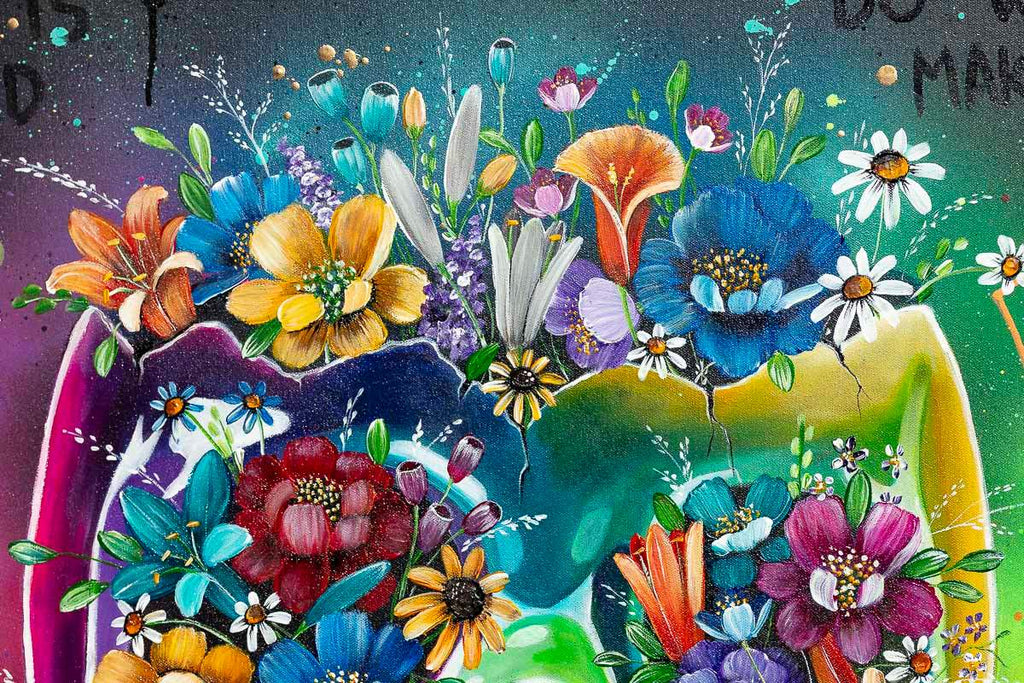 Do What Makes You Happy - Original - SOLD by artist Becky Smith - Wyecliffe Galleries