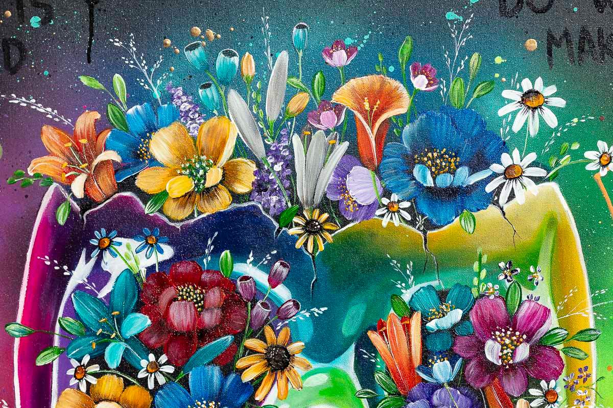 Do What Makes You Happy - Original - SOLD by artist Becky Smith - Wyecliffe Galleries