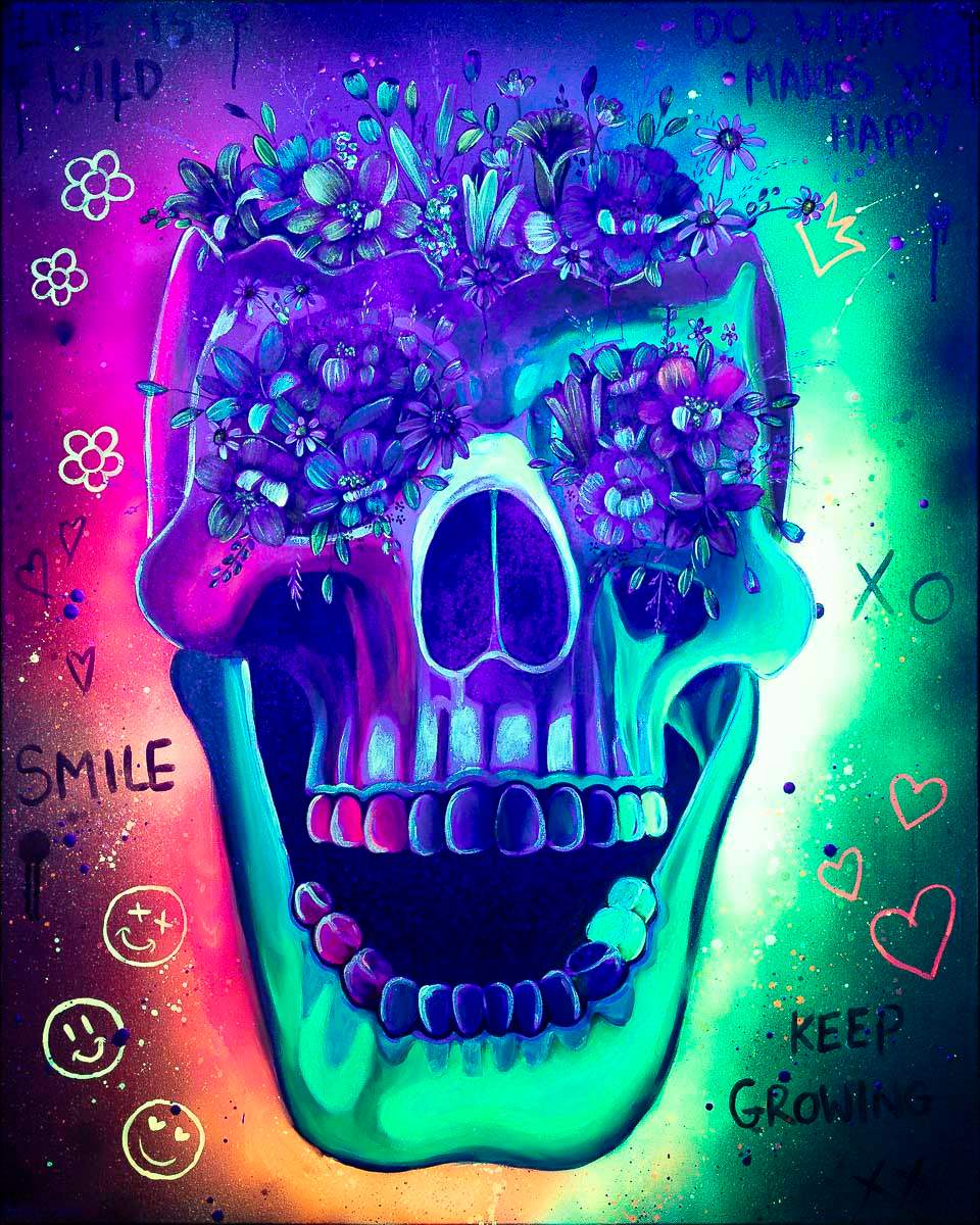 Do What Makes You Happy - Original - SOLD by artist Becky Smith - Wyecliffe Galleries