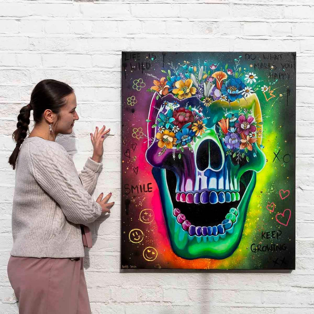 Do What Makes You Happy - Original - SOLD by artist Becky Smith - Wyecliffe Galleries