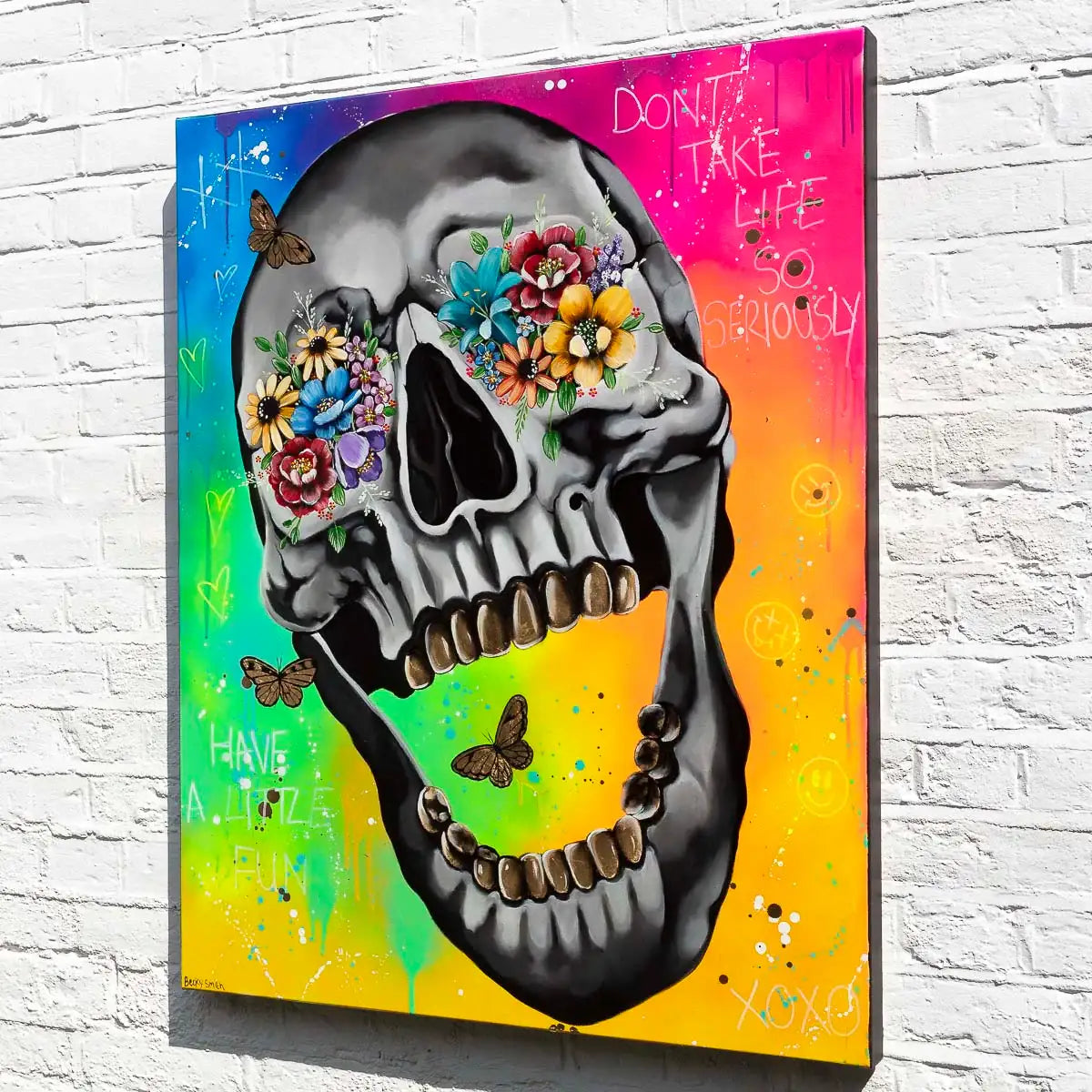 Don't Take Life So Seriously - Original by artist Becky Smith - Wyecliffe Galleries