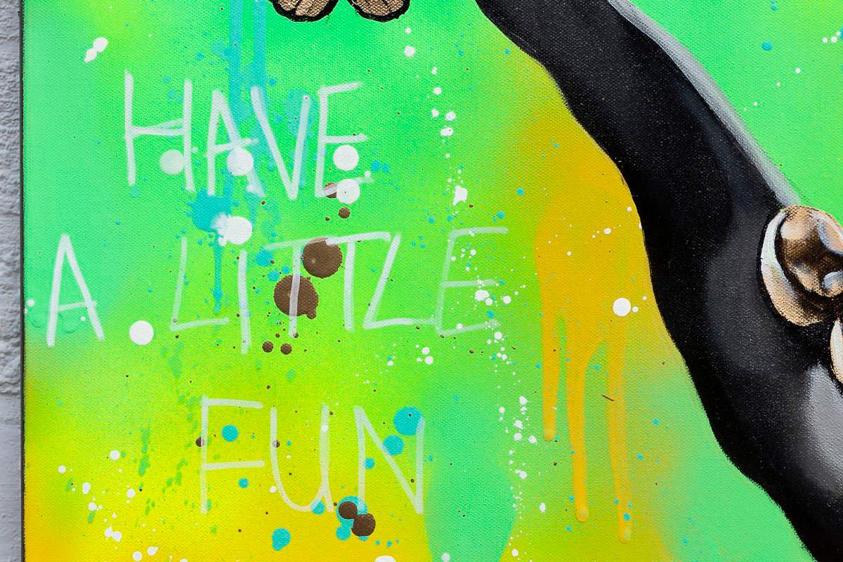 Don't Take Life So Seriously - Original by artist Becky Smith - Wyecliffe Galleries