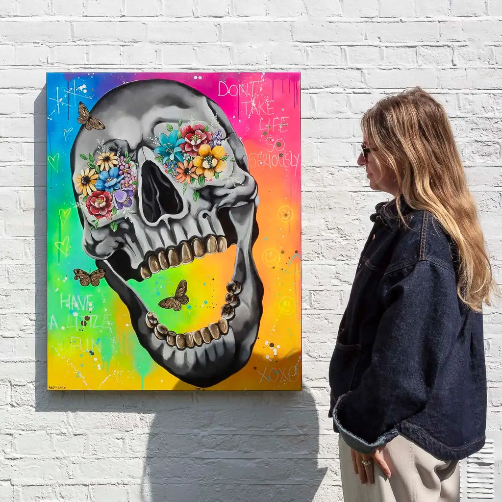 Don't Take Life So Seriously - Original by artist Becky Smith - Wyecliffe Galleries