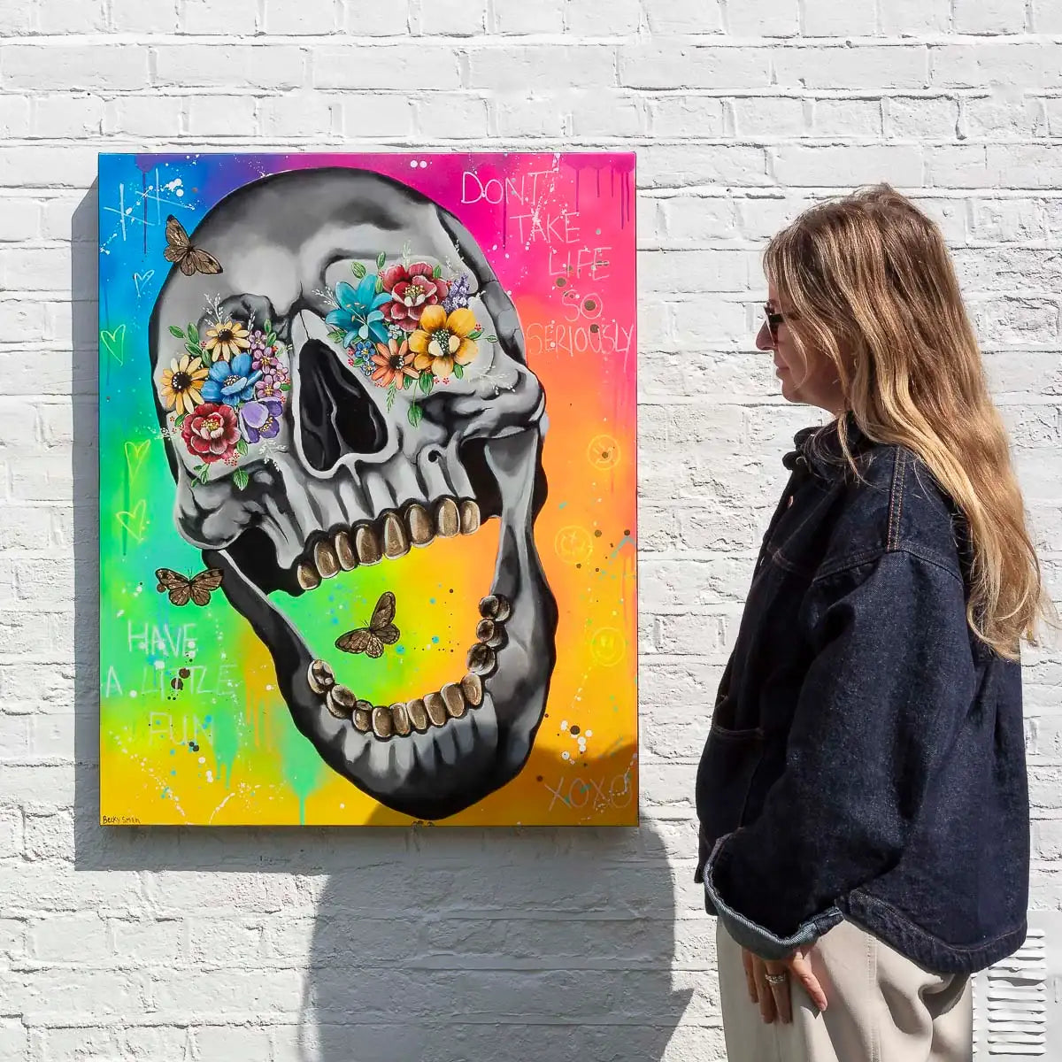 Don't Take Life So Seriously - Original by artist Becky Smith - Wyecliffe Galleries